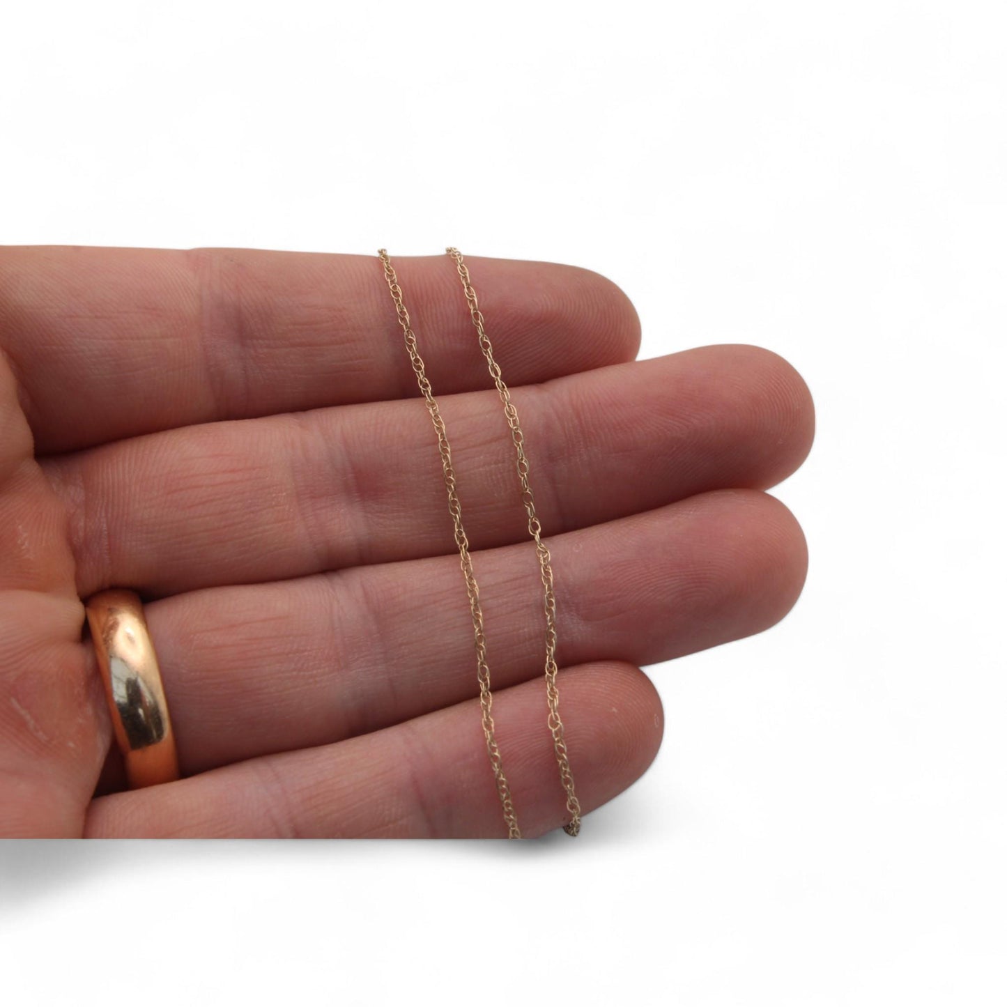 Vintage 9ct Gold Prince Of Wales Necklace Chain