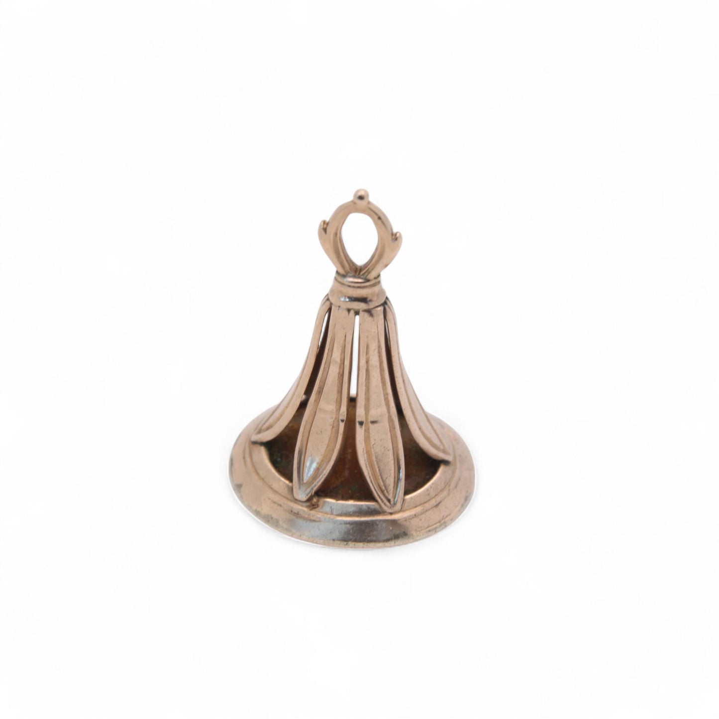Antique 9ct Gold Intaglio Snake Crest Pendant