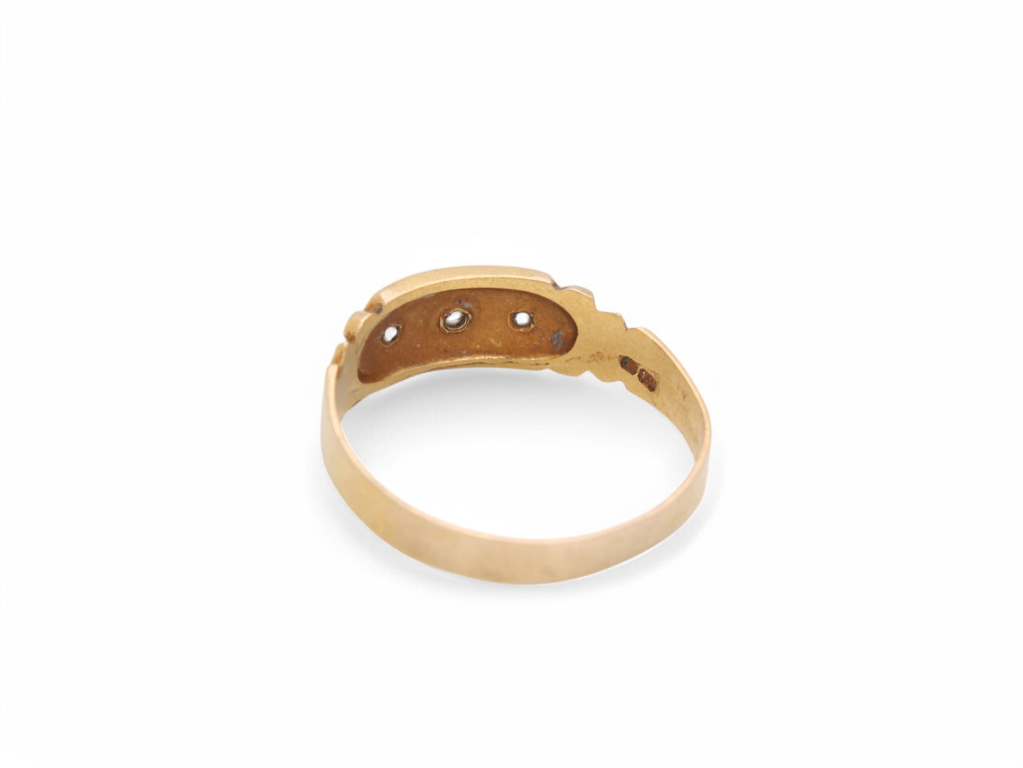 Antique 18ct Gold Diamond Gypsy Ring, 1896