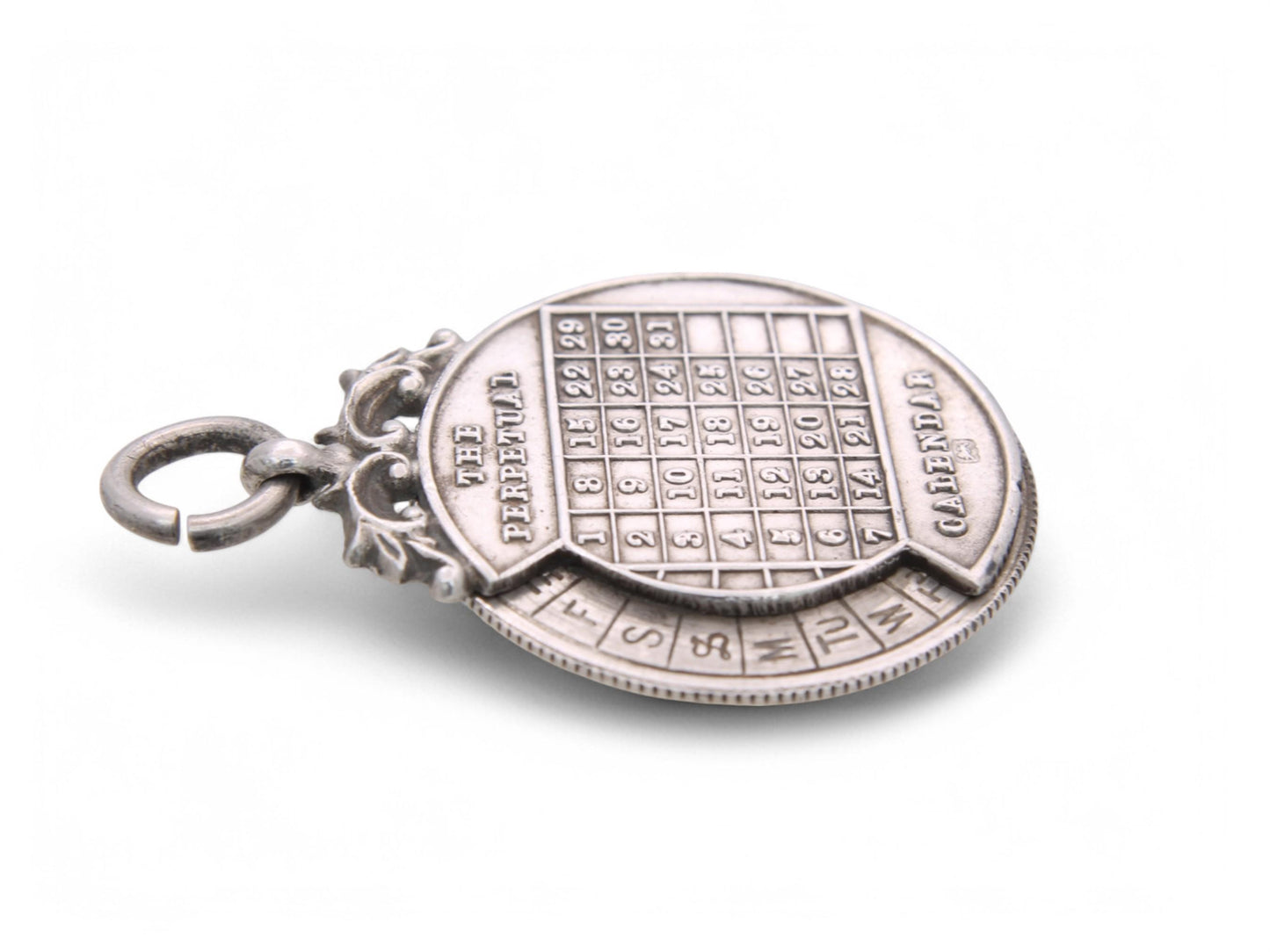 Antique Sterling Silver 'The Perpetual Calendar' Pendant