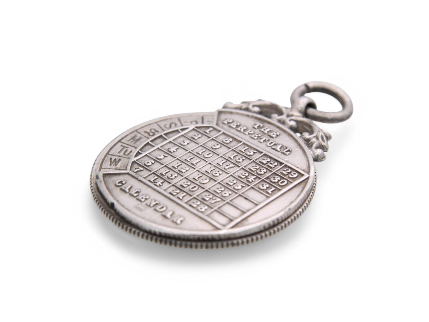 Antique Sterling Silver 'The Perpetual Calendar' Pendant
