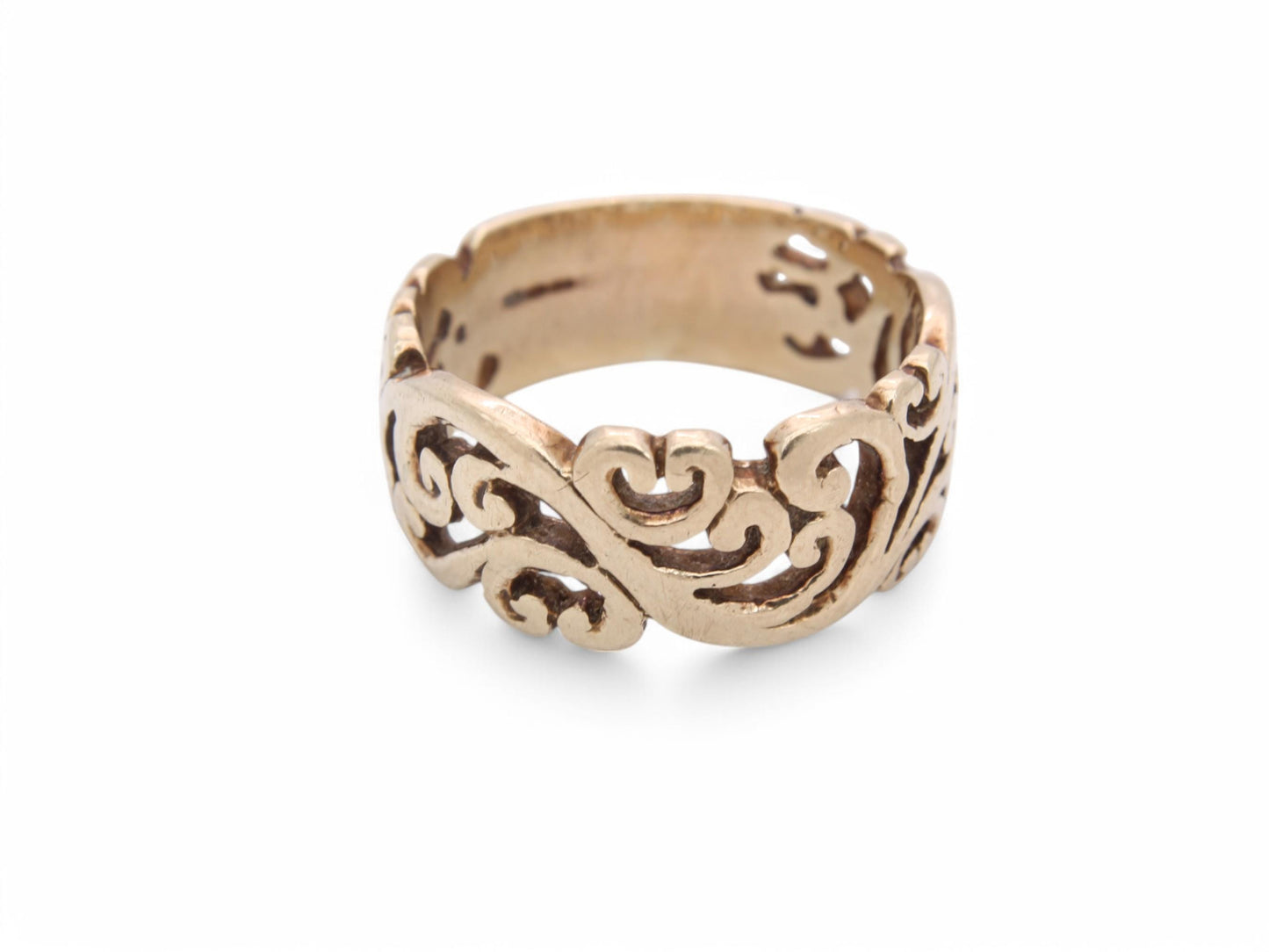 Vintage 9ct Gold Floral Ring
