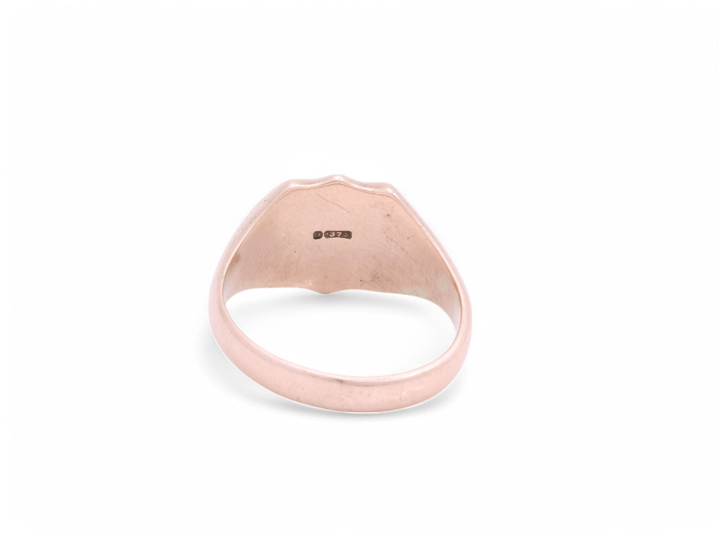 Antique 9ct Gold Intaglio Lion Crest Signet Ring, 1852