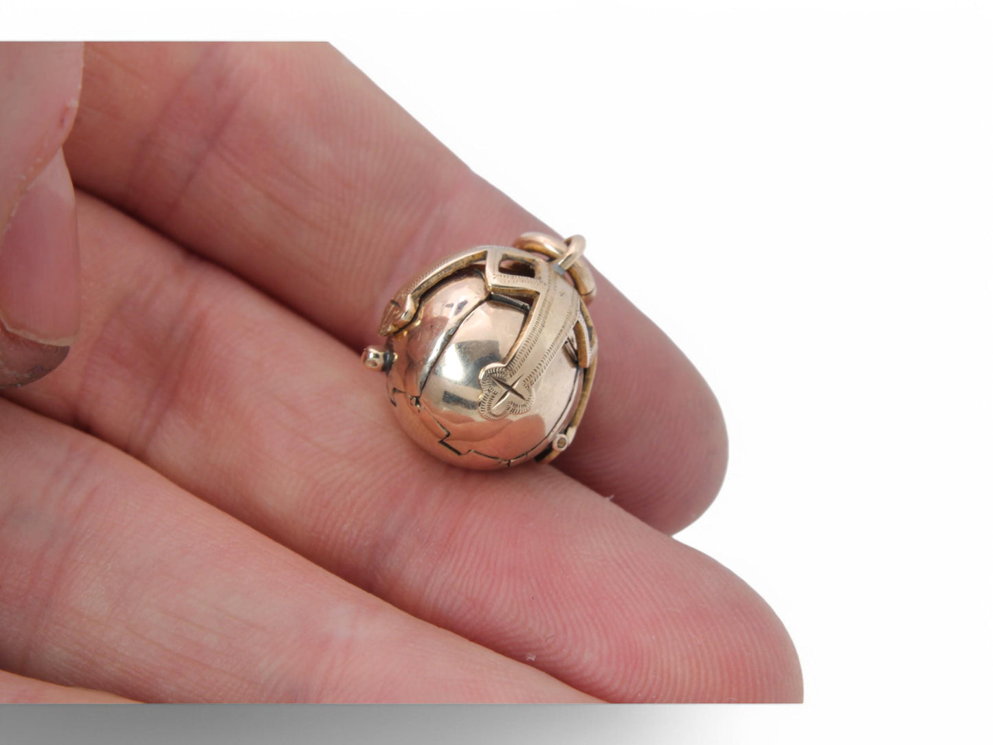 Vintage 9ct Gold & Silver Unfolding Masonic Ball