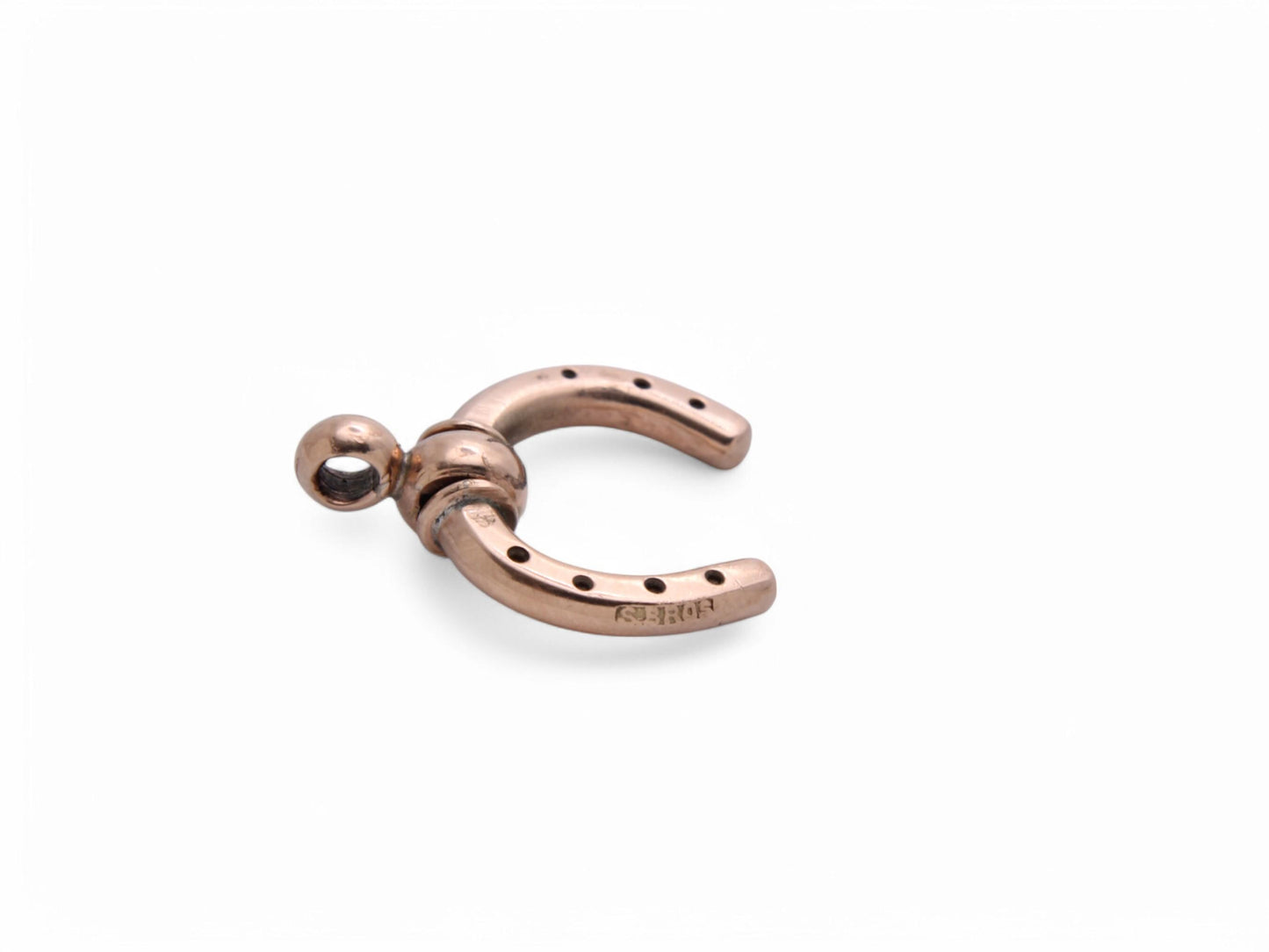 Antique 9ct Gold Lucky Horseshoe Charm