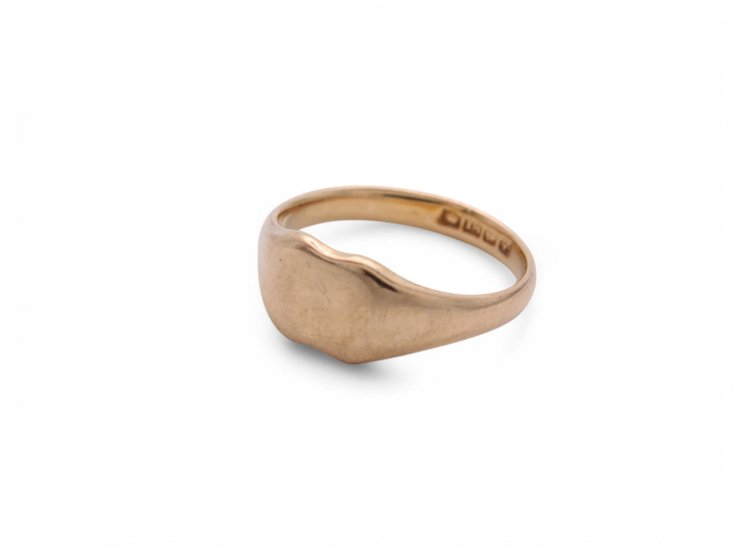 Antique 18ct Gold Shield Signet Ring