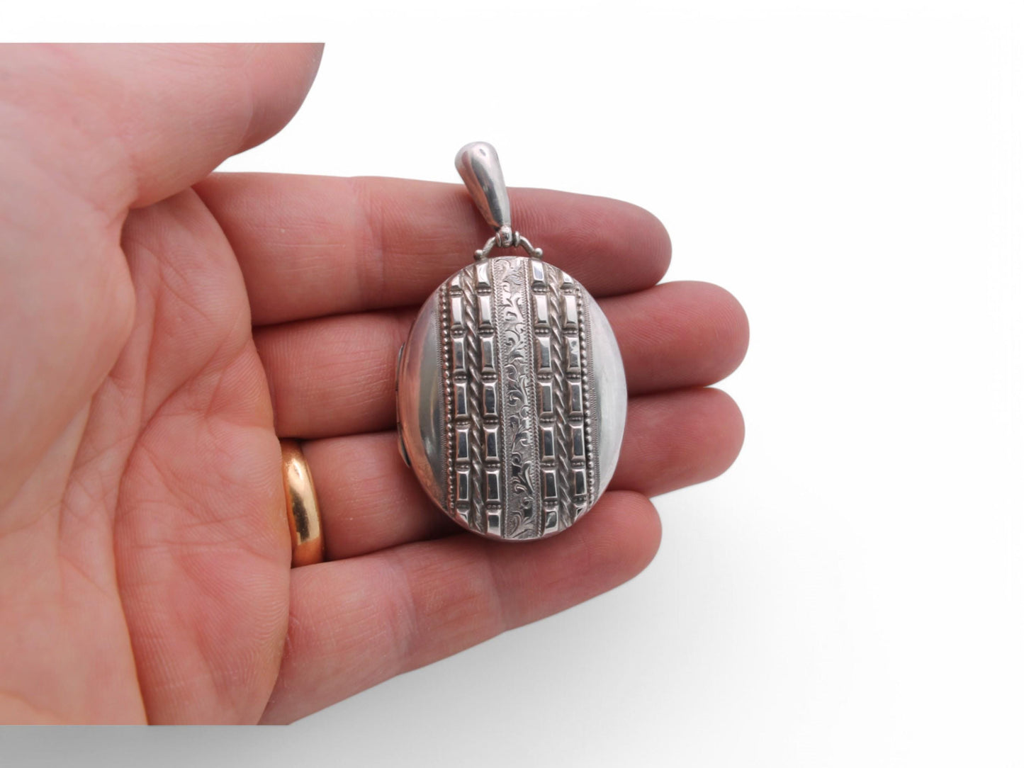 Antique Sterling Silver Decorative Locket