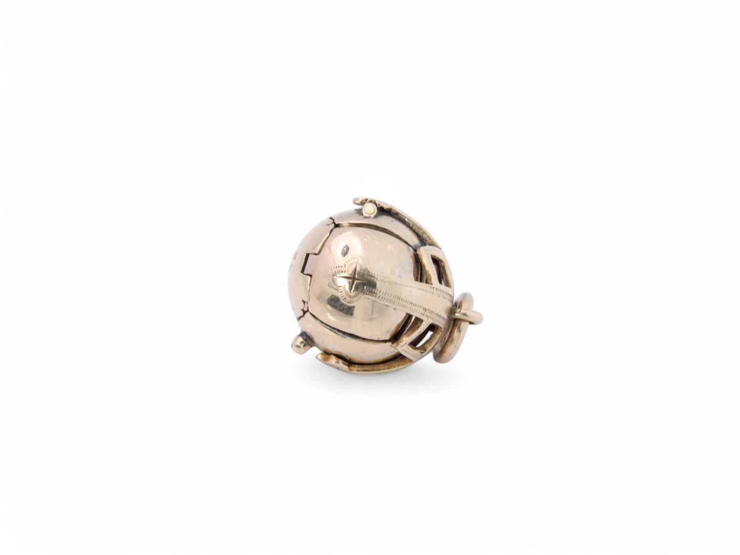 Vintage 9ct Gold & Silver Unfolding Masonic Ball