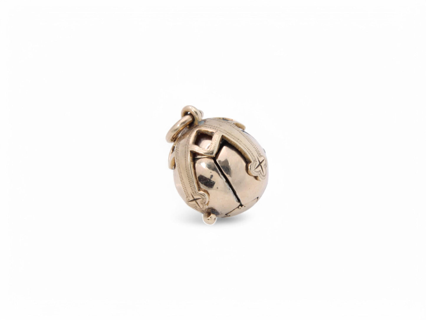 Vintage 9ct Gold & Silver Unfolding Masonic Ball