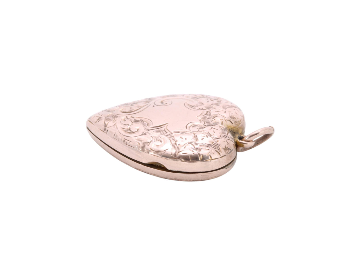 Antique 9ct Gold Forget Me Not Heart Locket