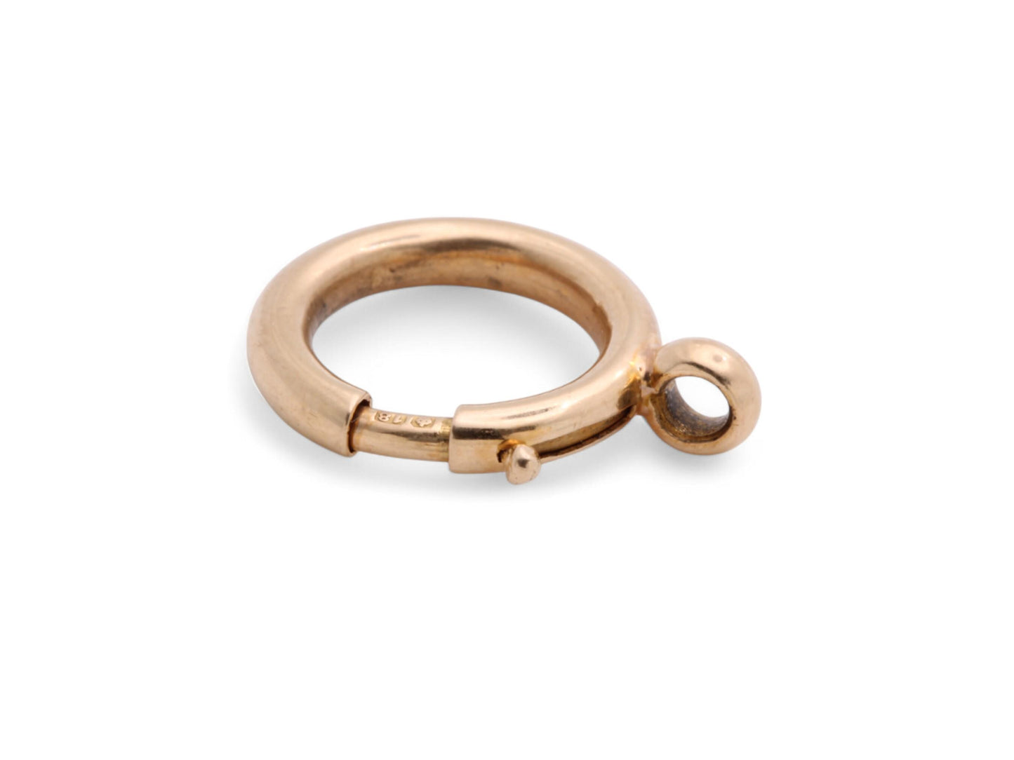 Antique 18ct Gold Large Bolt Clasp, 15mm