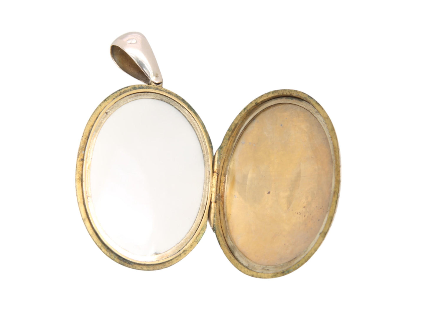 Antique 9ct Gold Chased Forget Me Not Locket