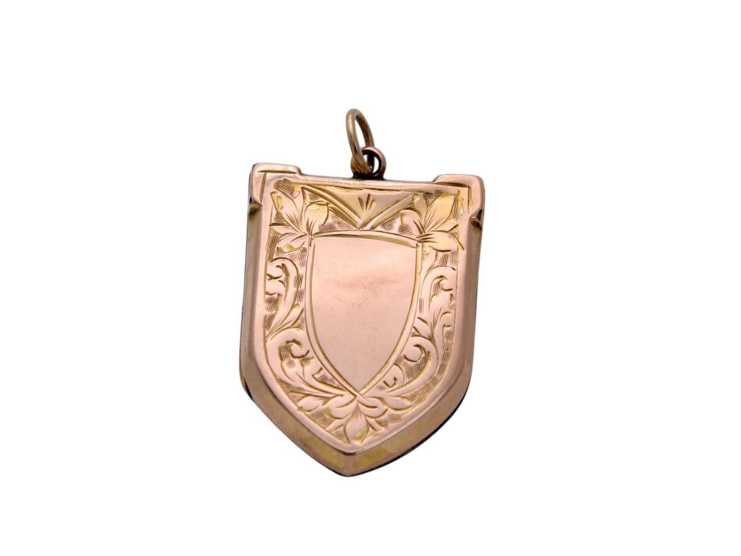 Antique 9ct Yellow Gold Shield Locket