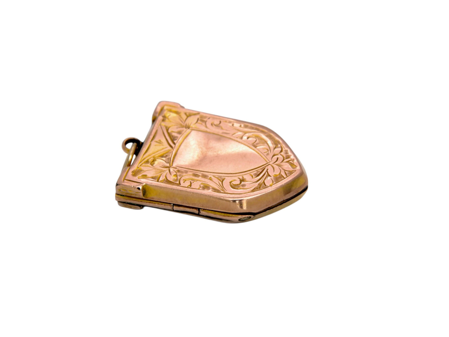 Antique 9ct Yellow Gold Shield Locket