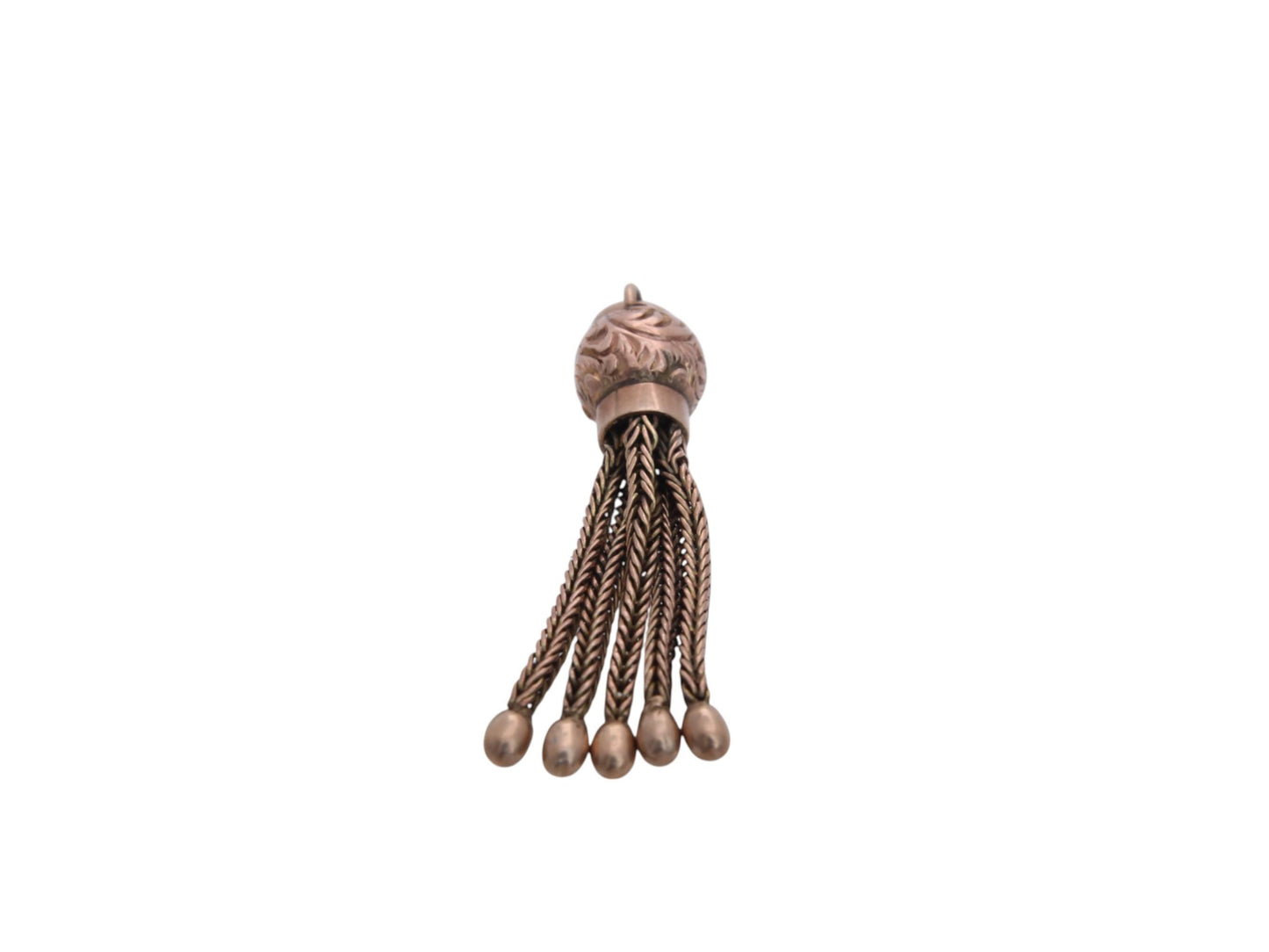 Antique 9ct Gold Rose Gold Tassel Pendant