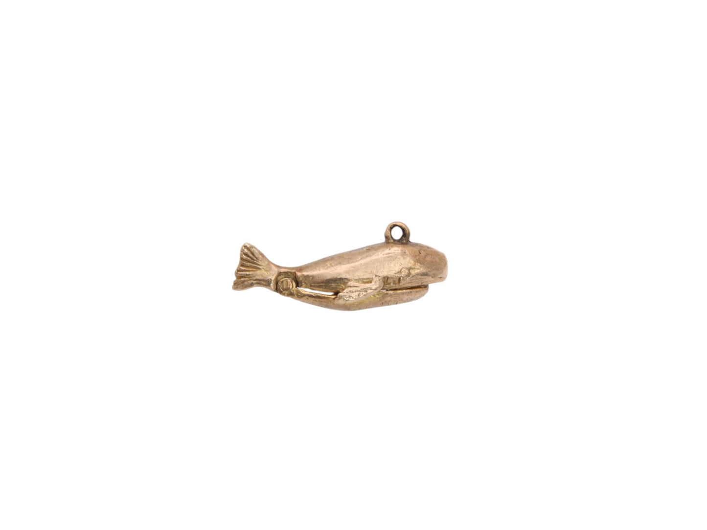 Vintage 9ct Gold Opening Jonah & The Whale Charm Pendant