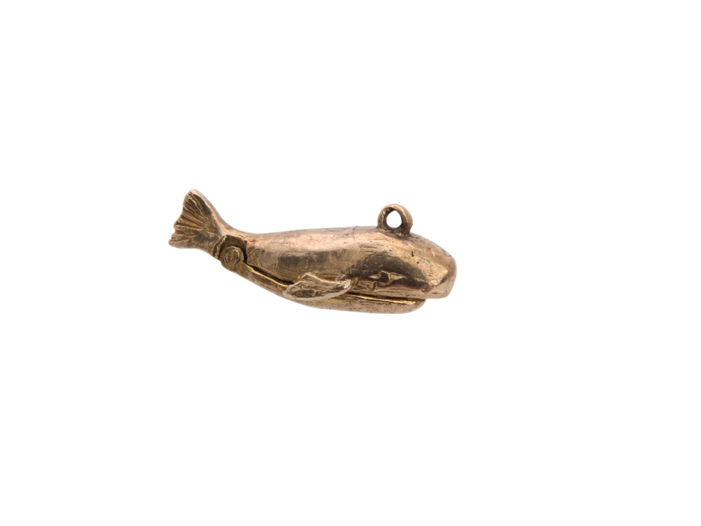 Vintage 9ct Gold Opening Jonah & The Whale Charm Pendant