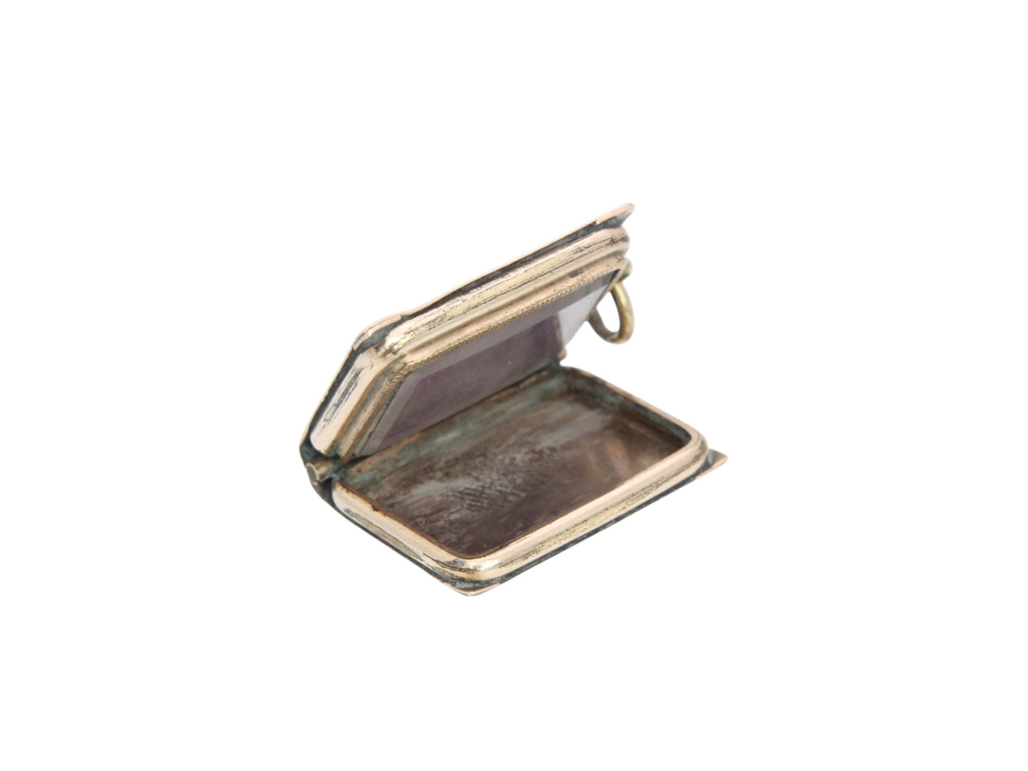 Antique 9ct Gold Ivy, Forget Me Not Book Locket