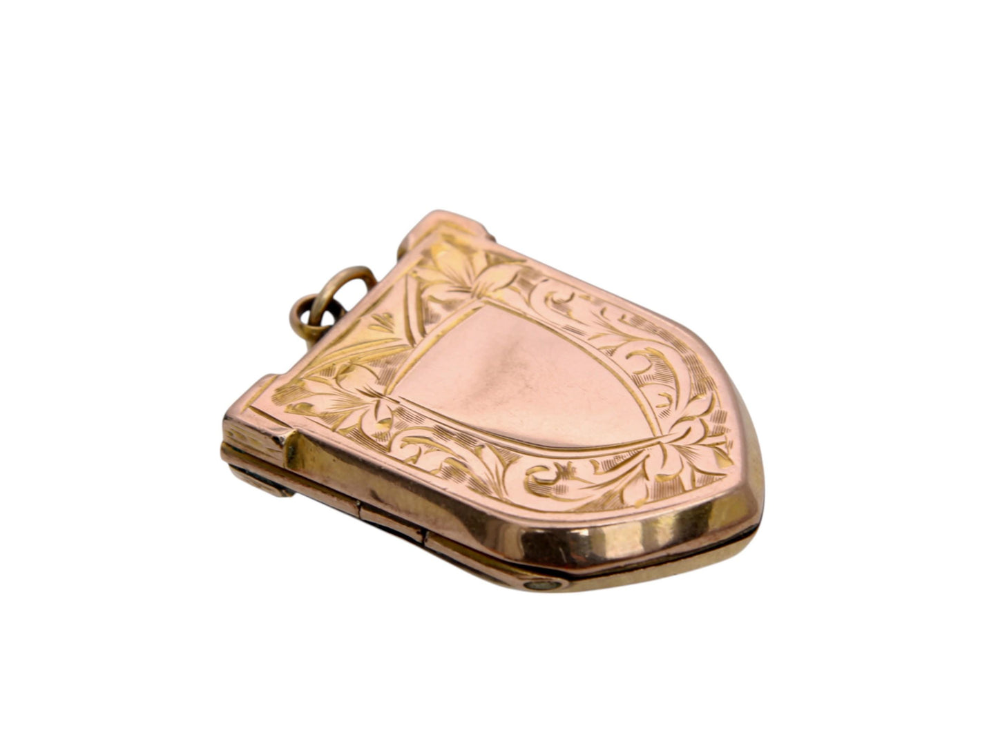 Antique 9ct Yellow Gold Shield Locket