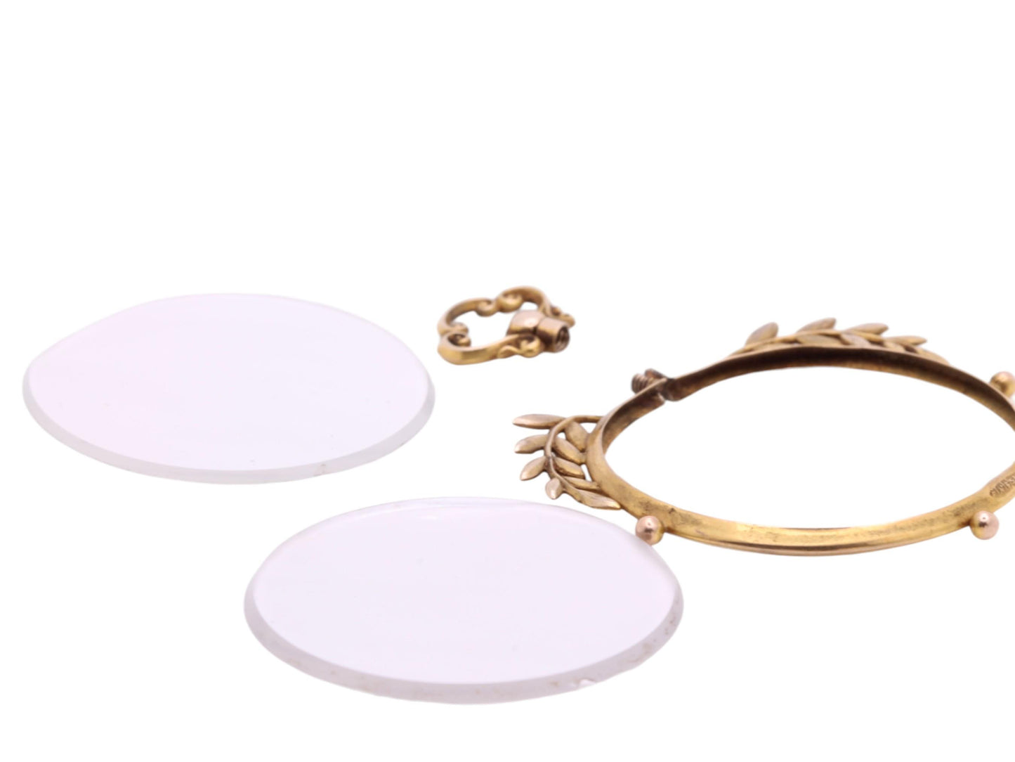 Antique-9ct-Gold-Open-Face-Glass-Locket-Pendant