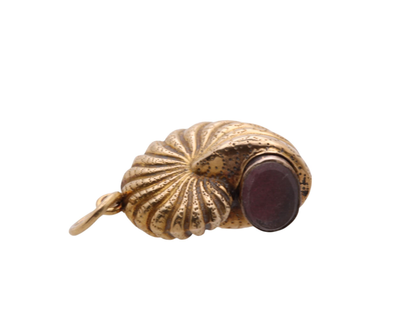 Antique 15ct Gold Shell Pendant Locket