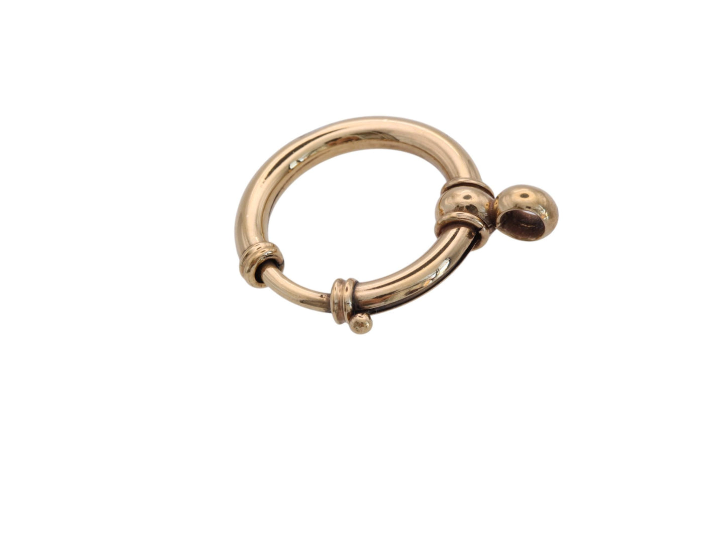 Antique 9ct Gold Filled Large Bolt Clasp