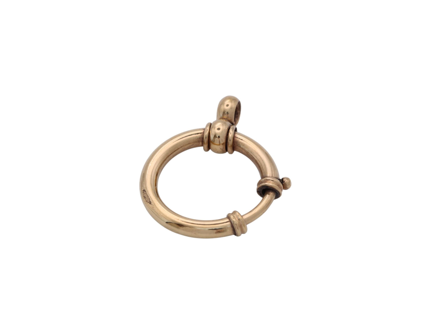 Antique 9ct Gold Filled Large Bolt Clasp