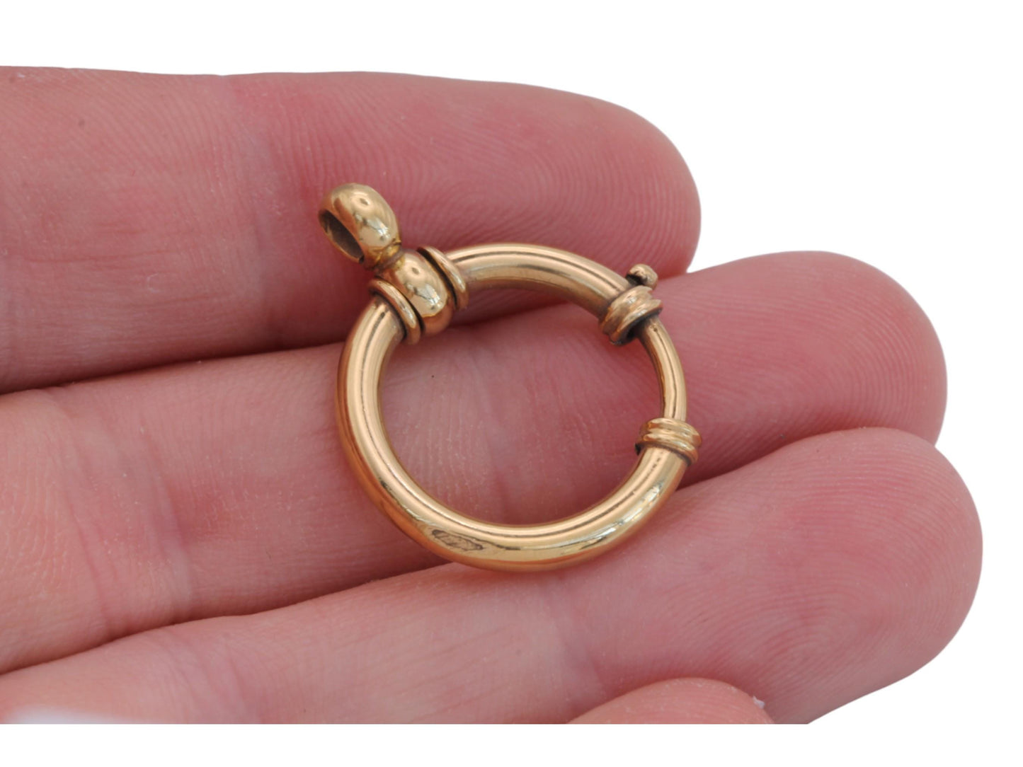 Antique 9ct Gold Filled Large Bolt Clasp