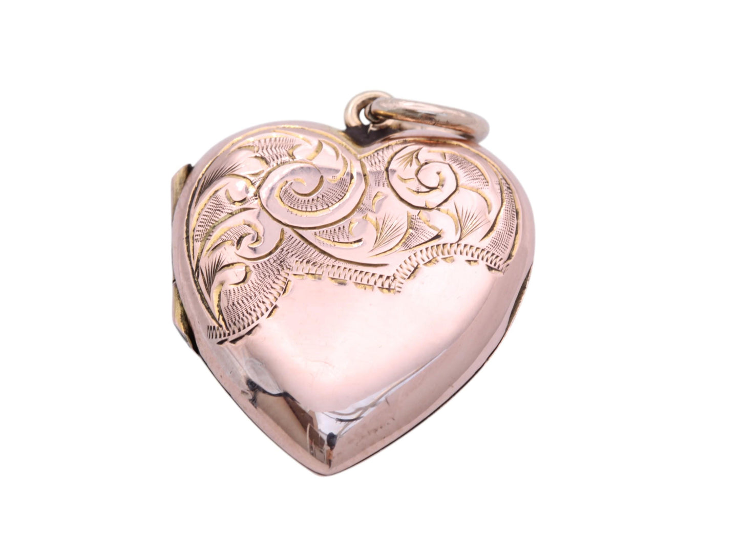 Antique 9ct Rose Gold Heart Locket