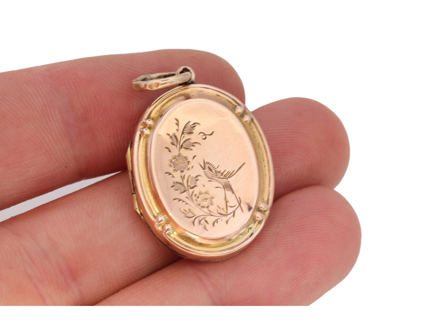 Antique-9ct-Yellow-Gold-Swallow-Locket