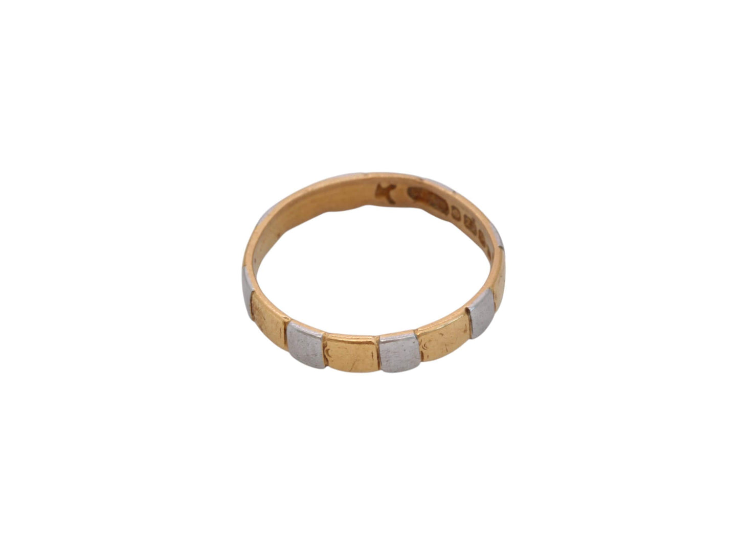 Vintage-22ct-Gold-&-Platinum-Ring