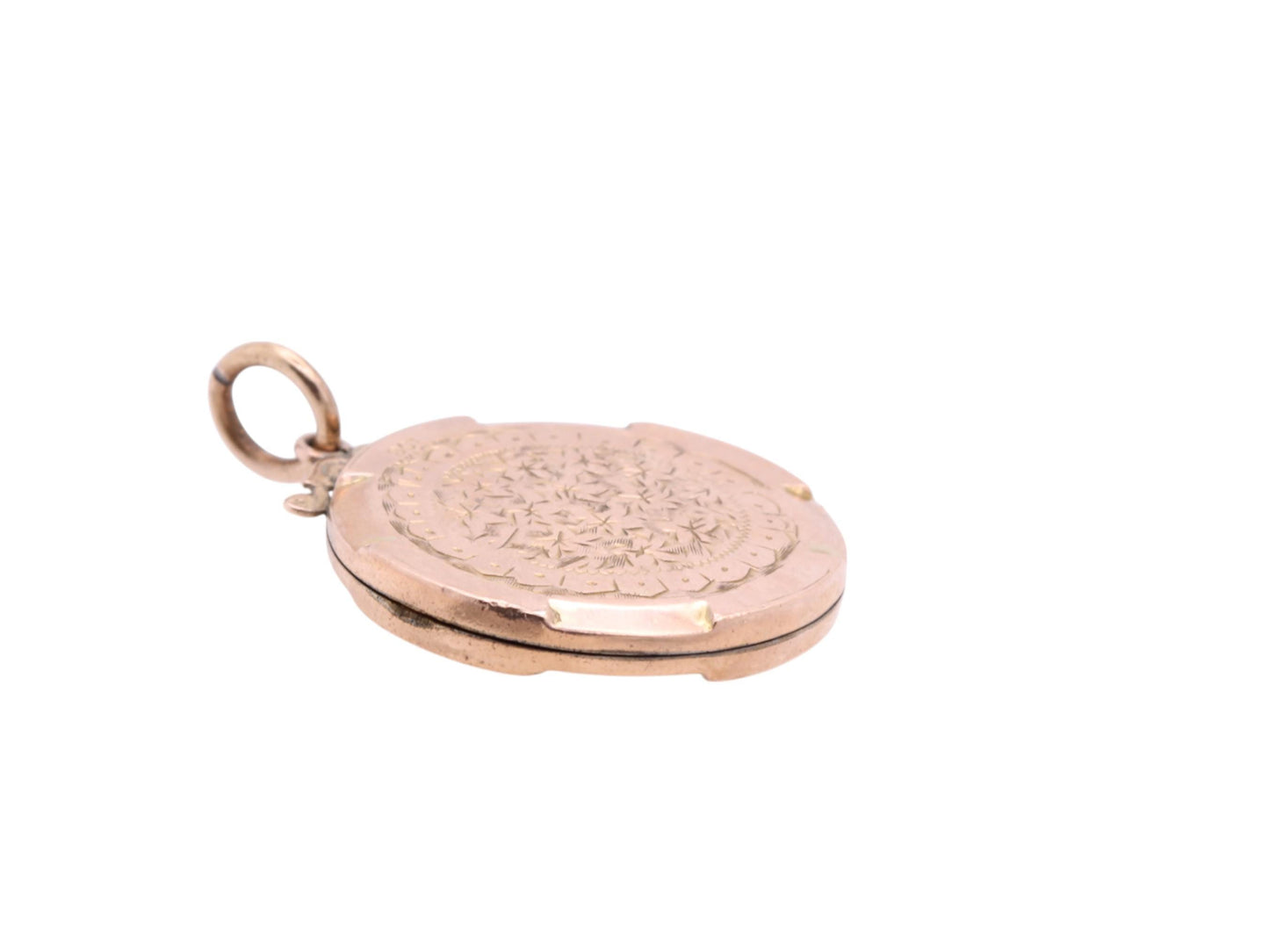 Antique 9ct Gold Forget Me Not Ivy Locket