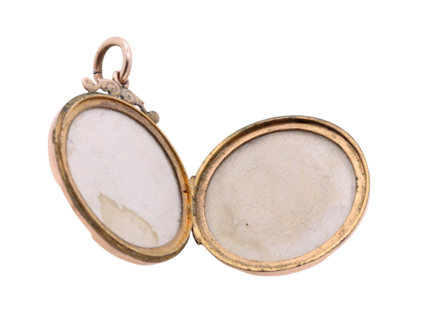 Antique 9ct Gold Forget Me Not Ivy Locket