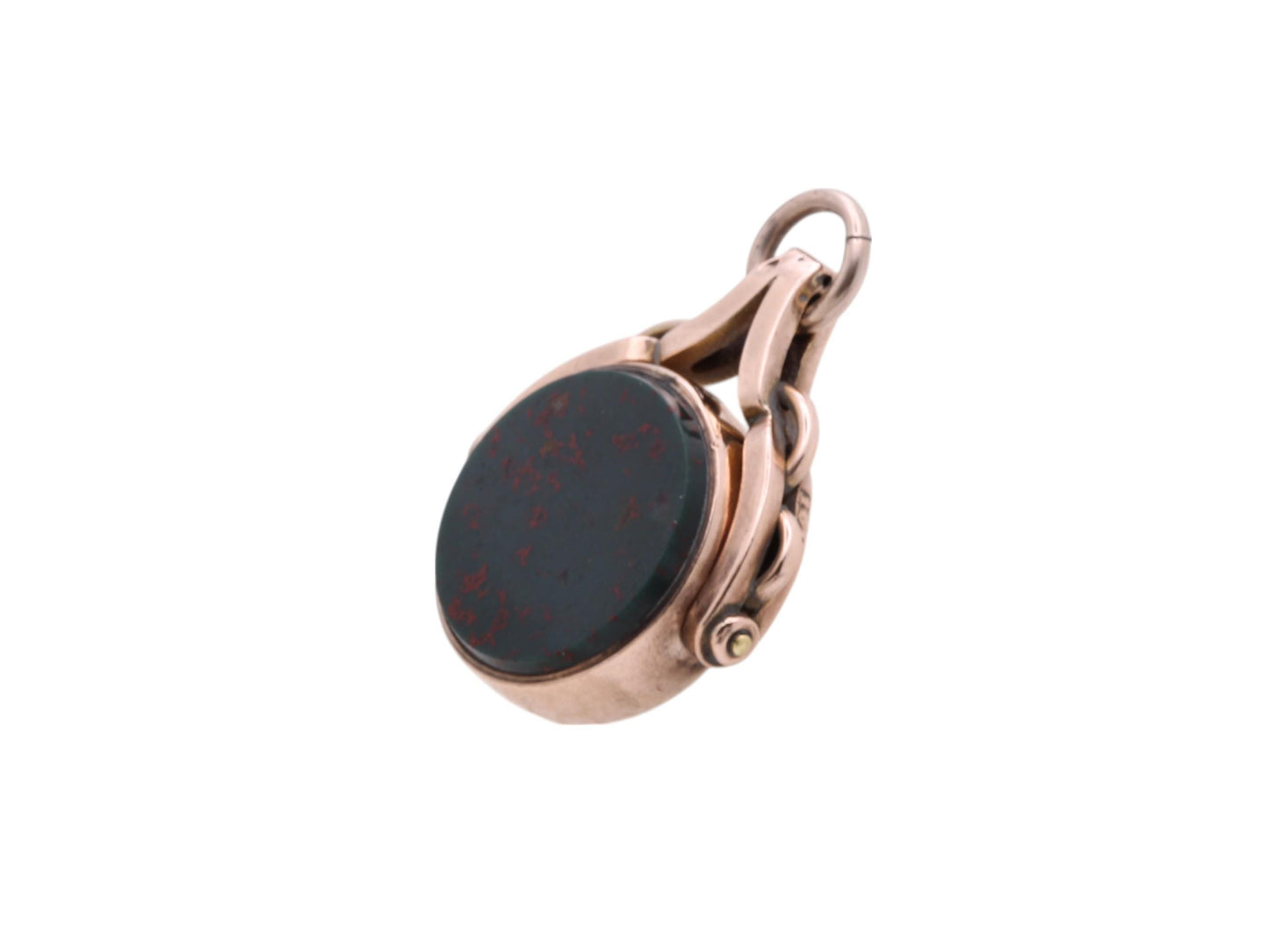 Antique 10ct Rose Gold Compass Spinner Pendant