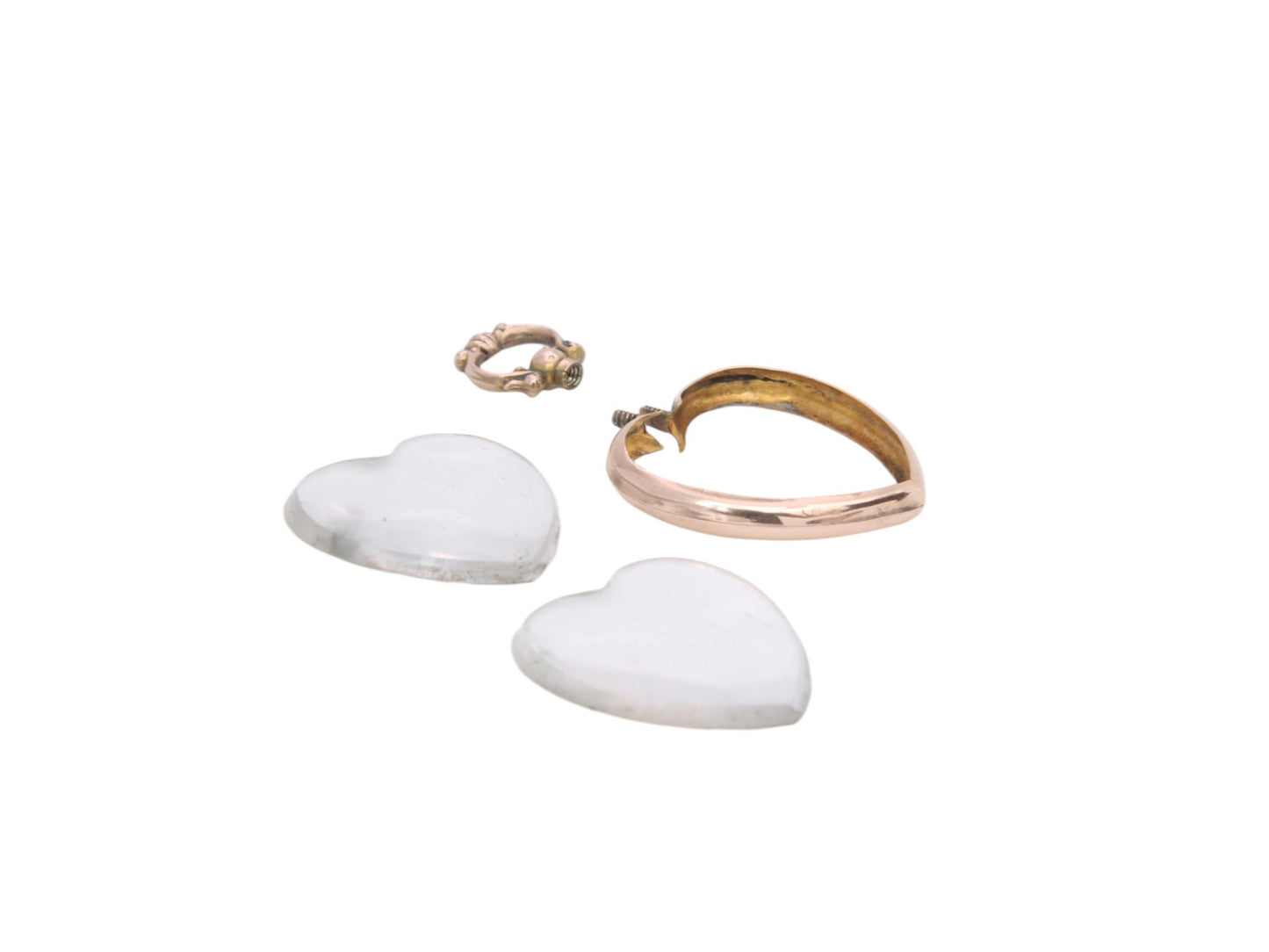 Antique-9ct-Gold-Glass-Heart-Locket-Pendant