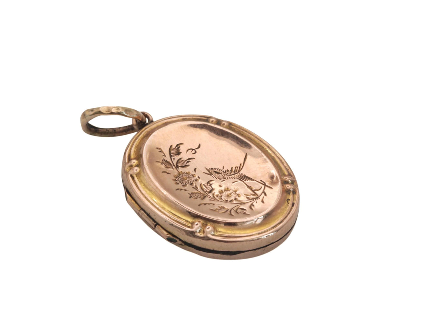 Antique 9ct Yellow Gold Swallow Locket