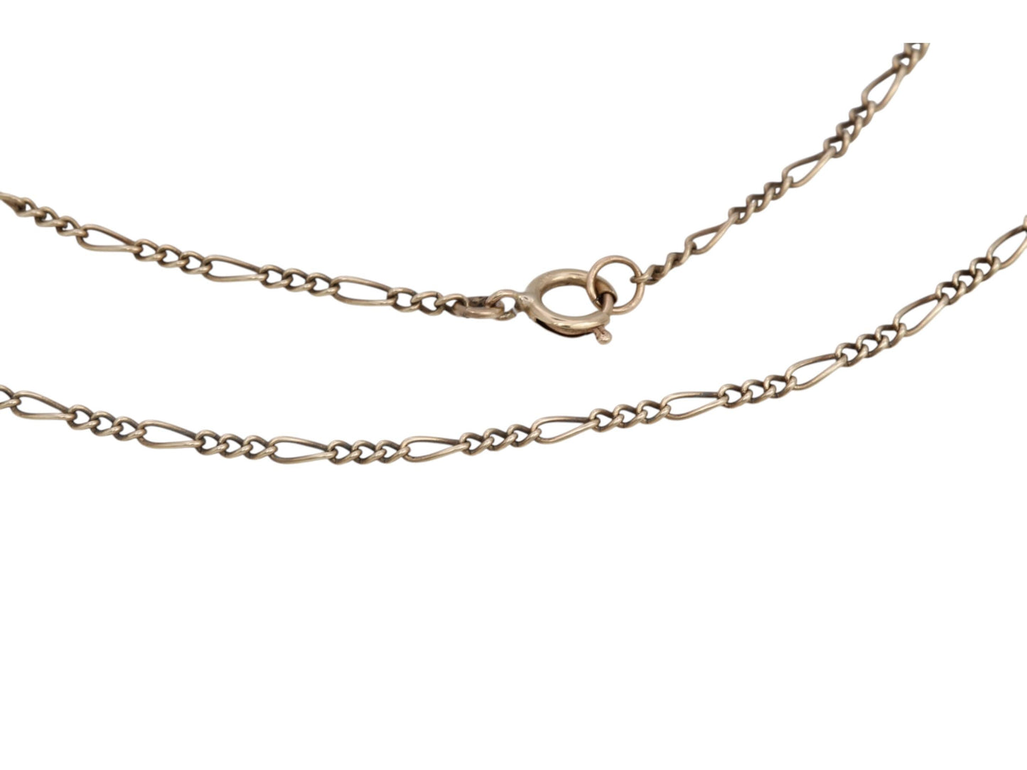 Vintage 9ct Gold Figaro Link Necklace, 18.75"