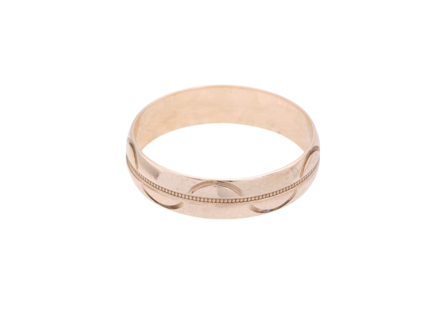 Vintage-9ct-Gold-Wave-Pattern-Wedding-Band-Ring