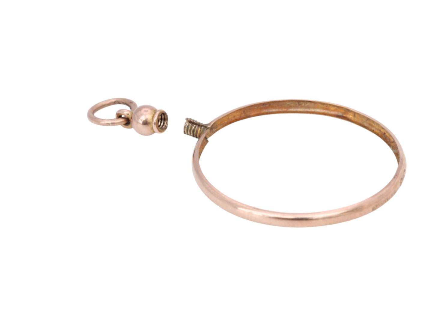 Antique 9ct Gold Glass Open Face Locket