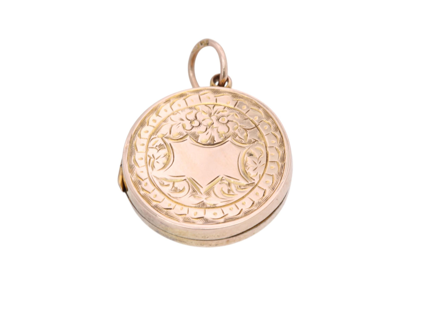 Antique 15ct Gold Ivy Forget Me Not Locket