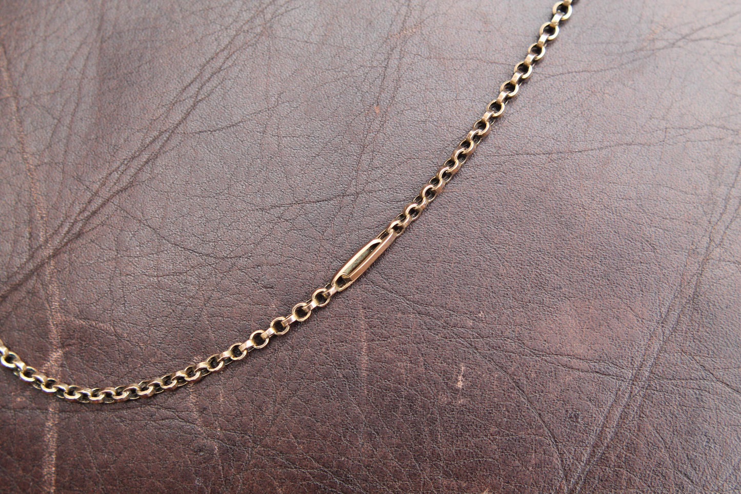 Antique-9ct-Gold-Necklace-Fetter-Links,-19.75"