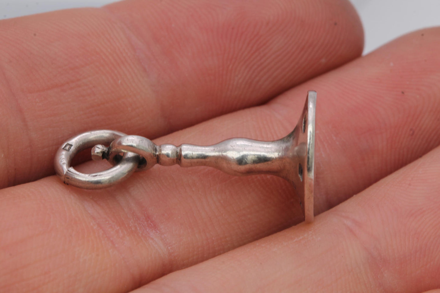 Antique-Georgian-Sterling-Silver-Pendant-Seal,-1798
