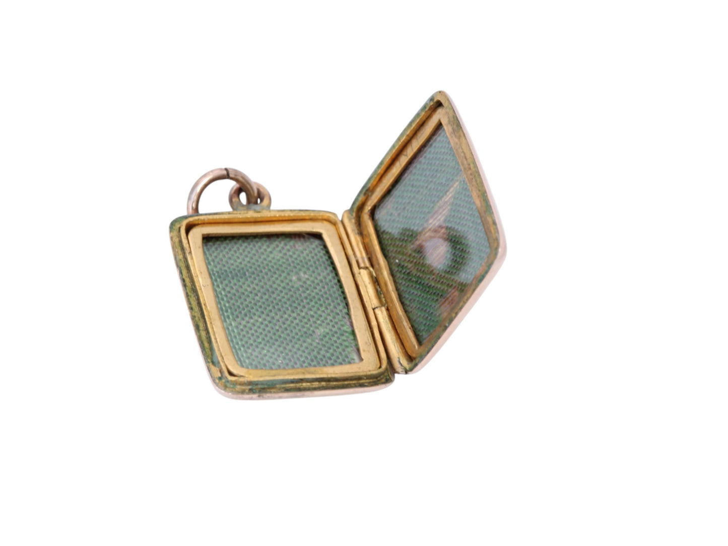 Antique 9ct Gold Forget Me Not, Tulip Locket