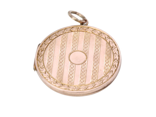 Antique Edwardian 9ct Gold Locket, Keepsake Pendant