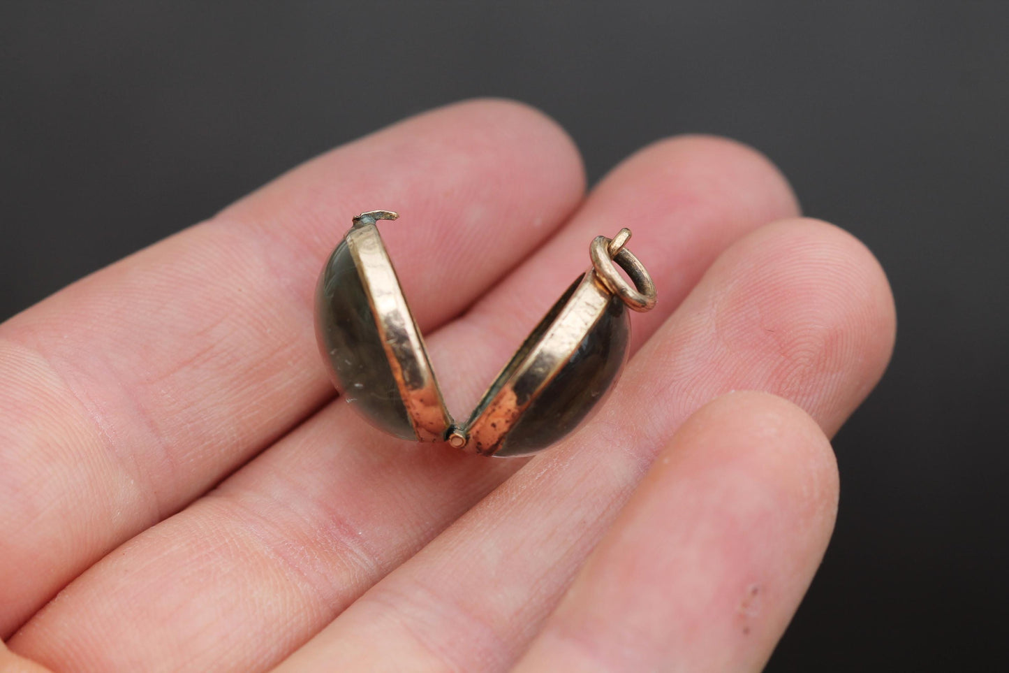 Antique 9ct Rolled Gold Pools Of Light Pendant Locket