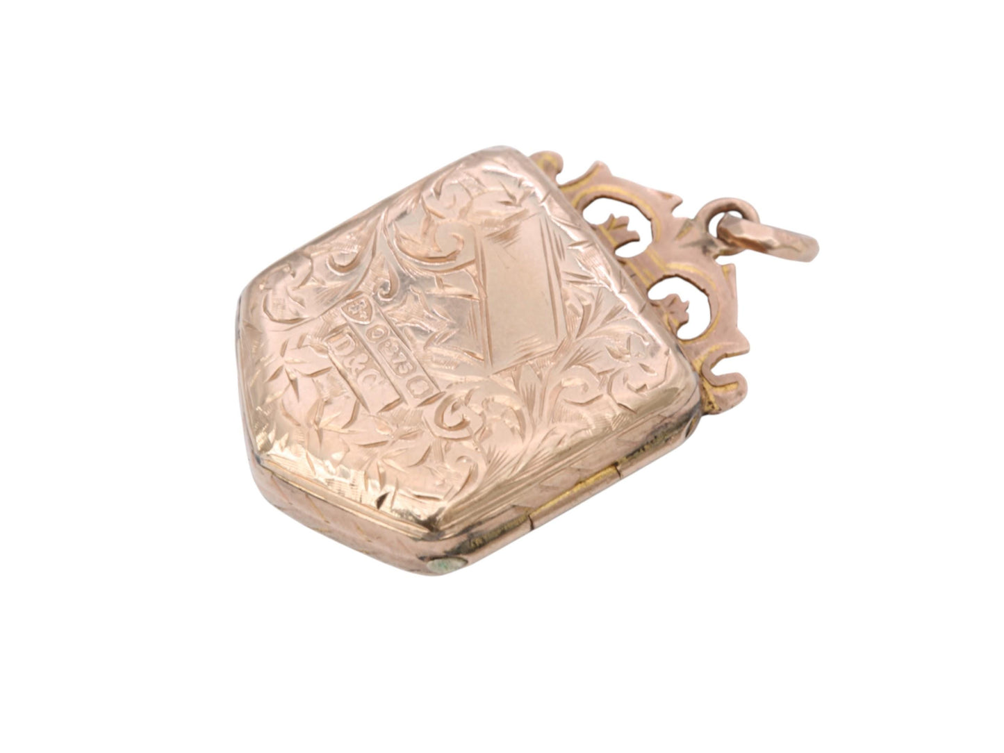 Antique 9ct Gold Shield Locket, 1902