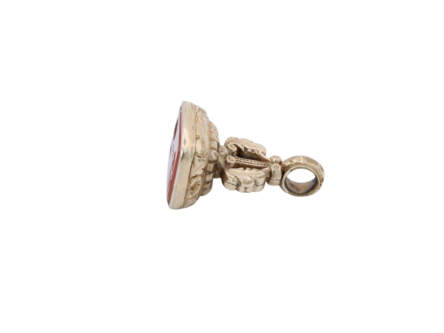 Antique Georgian 9ct Gold Cased 'Love To You' Rebus Puzzle Intaglio Seal