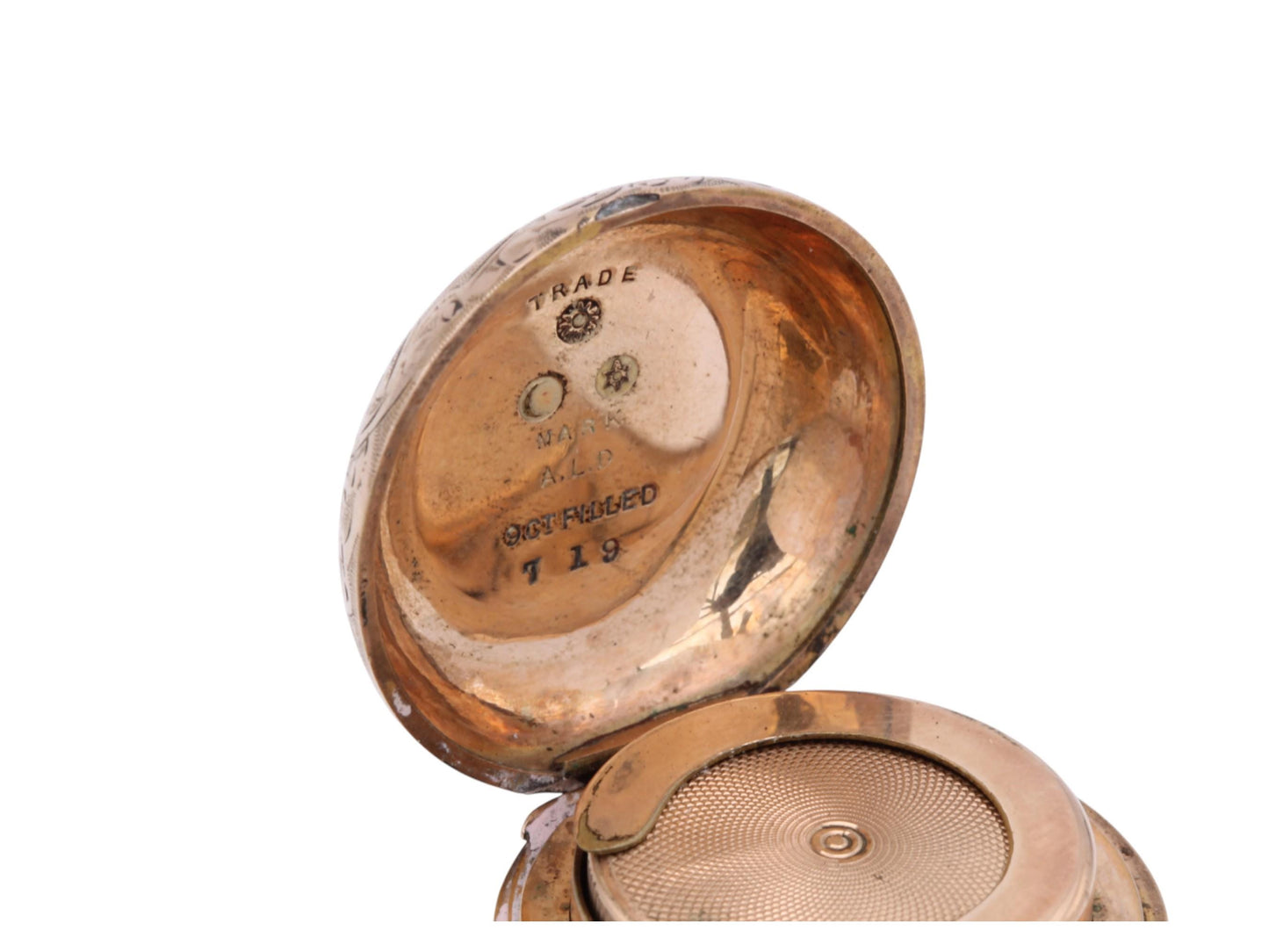 Antique 9ct Gold Filled Dennison Sovereign Case