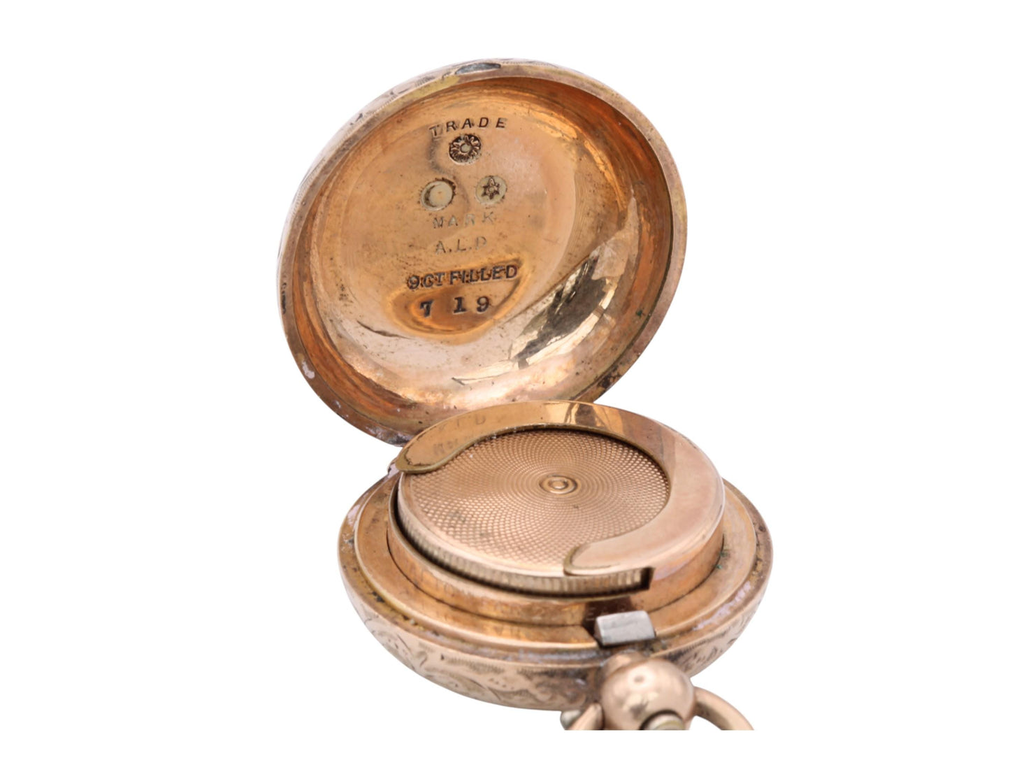 Antique 9ct Gold Filled Dennison Sovereign Case