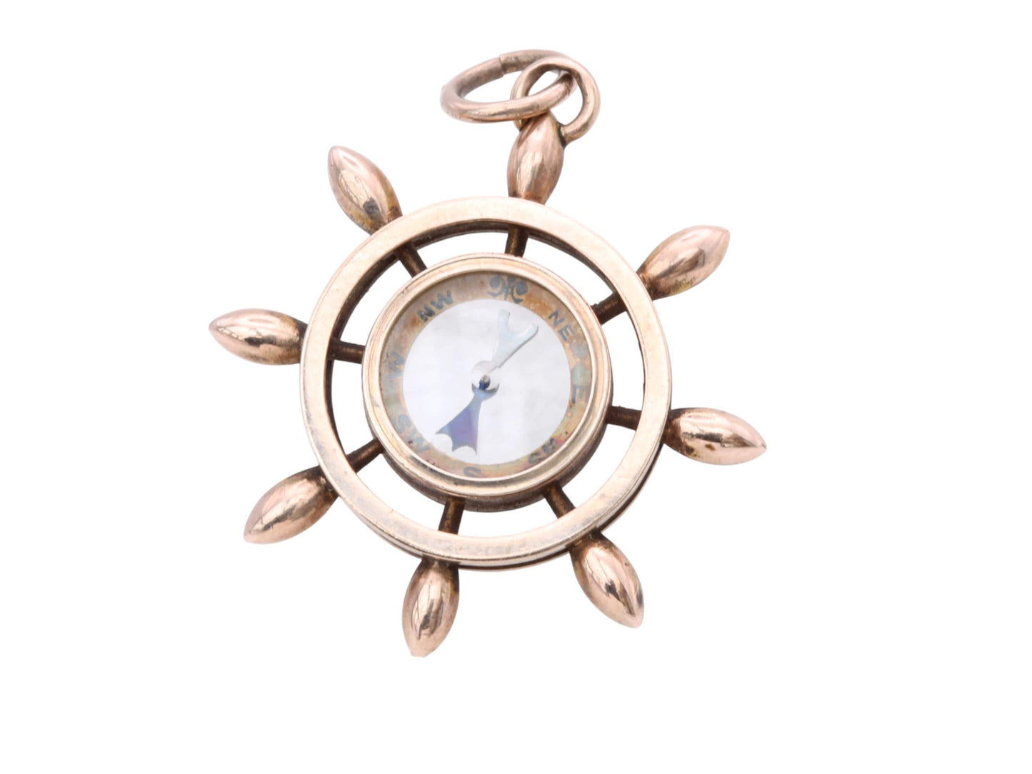 Antique 9ct Gold Compass Pendant